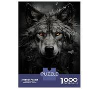 Rompecabezas De 1000 Piezas para Adultos Wolf Eyes Glare Rompecabezas para Adolescentes Juegos Relajantes Alivia El Estrés 70x50cm/1000pcs