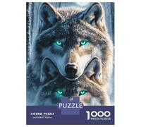 Rompecabezas De 1000 Piezas para Adultos Wolf Mother and Cub Rompecabezas para Adultos Juguetes De Bricolaje Decoración Perfecta Regalos Y Cumpleaños Únicos 70x50cm/1000pcs