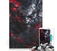 Rompecabezas de 1000 Piezas para Adultos Wolverine en Negro y Rojo Juegos relajantes diversión Familiar colección de Artistas Bellas Artes 50x75cm