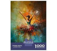 Rompecabezas De 1000 Piezas para Adultos Woman Dancing in Abstract Art Rompecabezas para Adultos Juegos De Relajación Regalo De Cumpleaños Interacción Entre Padres E Hijos 70x50cm/1000pcs
