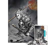 Rompecabezas de 1000 Piezas para Adultos Wukong desafío Educativo decoración para el hogar Juguetes para Mayores de 14 años Juego de Rompecabezas Incluido (50x75cm)