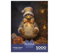 Rompecabezas De 1000 Piezas para Adultos Xmas Duck Rompecabezas para Adultos Juguetes Antiestrés Desafío Difícil para Cumpleaños, Navidad 70x50cm/1000pcs