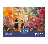 Rompecabezas De 1000 Piezas para Adultos Y Adolescentes Abstract Art Collage Painting Rompecabezas para Adultos Juego De Ingenio Arte De Pared Regalos De Cumpleaños Y Únicos 70x50cm/1000pcs