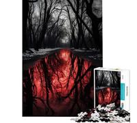 Rompecabezas de 1000 Piezas para Adultos y Adolescentes Actividades Divertidas en casa con temática de ríos de Sangre Decoración para el hogar Juegos Familiares para Mayores de 14 años (38x52cm)