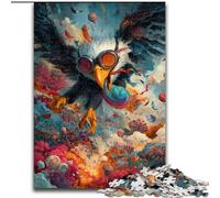 Rompecabezas de 1000 Piezas para Adultos y Adolescentes Águila de fantasía, Juego de Preguntas Que fomenta el Amor en Pareja para Mayores de 14 años tamaño 26x38cm