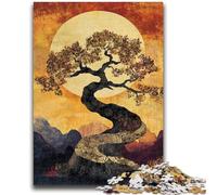 Rompecabezas de 1000 Piezas para Adultos y Adolescentes: Árboles en otoño, desafiante, Divertido y Divertido Regalo de cumpleaños, Arte Mural, 26x38cm
