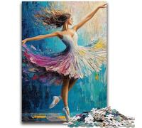 Rompecabezas de 1000 Piezas para Adultos y Adolescentes Arte de Bailarina de Ballet Rompecabezas de 1000 Piezas Un Juego desafiante Toda la Familia (75x50cm)