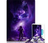 Rompecabezas de 1000 Piezas para Adultos y Adolescentes: Astronauta perdido en el Espacio, Toda la Familia Apto para niños de 14 años (tamaño 38x26cm)