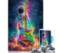 Rompecabezas de 1000 Piezas para Adultos y Adolescentes, astronautas en el Espacio, Ayuda al Cerebro a ejercitar, Juguetes adictivos para Cultivar la Paciencia, decoración, 38x26cm