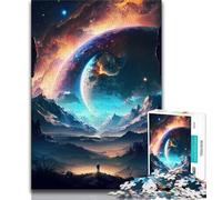 Rompecabezas de 1000 Piezas para Adultos y Adolescentes Aventura cósmica en la montaña Rompecabezas de 1000 Piezas Juegos educativos Familiares decoración del hogar Regalo 38x26cm