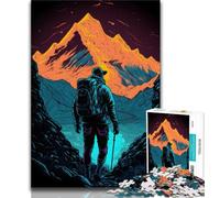 Rompecabezas de 1000 Piezas para Adultos y Adolescentes Aventura en la montaña Dorada 1000 Piezas para Adultos Alivia el estrés Pasa el Tiempo en casa Lista de Deseos con Papá Noel 75x50cm