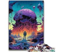 Rompecabezas de 1000 Piezas para Adultos y Adolescentes, Aventurero Espacial, antiestrés, desafío difícil, Toda la Familia, 50x75cm
