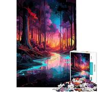 Rompecabezas de 1000 Piezas para Adultos y Adolescentes Belleza del Bosque Ayuda a ejercitar el Cerebro Regalos para Mujeres Juego de ingenio para Mayores de 14 años (50x75cm)