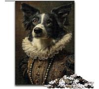 Rompecabezas de 1000 Piezas para Adultos y Adolescentes, Border Collie Noble, desafío de Inteligencia Cerebral, Juguetes adictivos, Regalo de cumpleaños, Regalos, Arte de Pared, 50x75cm
