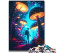 Rompecabezas de 1000 Piezas para Adultos y Adolescentes, Bosque de Hongos, Regalo Divertido para Amigos y Familiares, para niños de 14 años, 50x75cm