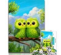 Rompecabezas de 1000 Piezas para Adultos y Adolescentes Búho Lindo Juguetes y Juegos educativos para Adultos y Adolescentes (tamaño 38x26cm)