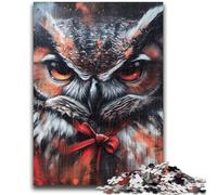 Rompecabezas de 1000 Piezas para Adultos y Adolescentes, búho Misterioso, Juguete Educativo para aliviar el estrés, Regalo de Amigo Secreto para niños de 14 años, 26x38cm