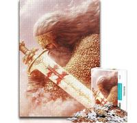 Rompecabezas de 1000 Piezas para Adultos y Adolescentes: Caballero de fantasía, un Juego desafiante Toda la Familia (75x50cm)