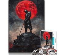 Rompecabezas de 1000 Piezas para Adultos y Adolescentes, Caballero Solitario, Ayuda a ejercitar el Cerebro, Juguetes adictivos para Cultivar la Paciencia y Mejorar la Memoria (38x26cm)