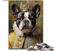 Rompecabezas de 1000 Piezas para Adultos y Adolescentes, Capitán Pirata Bulldog Francés, para Mayores de 14 años Decoración del hogar como Regalo para Toda la Familia y Amigos tamaño 50x75cm