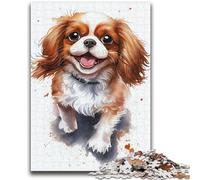 Rompecabezas de 1000 Piezas para Adultos y Adolescentes, Cavalier King, Bonito Juguete Educativo de Aprendizaje, Toda la Familia, 50x75cm