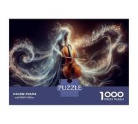 Rompecabezas De 1000 Piezas para Adultos Y Adolescentes Cello Music Notes Artwork Rompecabezas para Adultos Juegos Relajantes Arte De Pared Difícil Y Desafiante 70x50cm/1000pcs