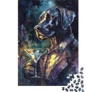 Rompecabezas De 1000 Piezas para Adultos Y Adolescentes Chill with Your Dog A Cozy Night In Rompecabezas para Adultos Juegos Relajantes Mejora La Memoria Regalos De Cumpleaños Y Únicos 38x26cm/1000pc