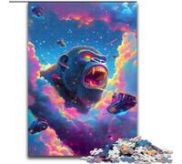 Rompecabezas de 1000 Piezas para Adultos y Adolescentes, Chimpancé Nube, Juguete Educativo antiestrés, (26x38cm)