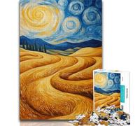 Rompecabezas de 1000 Piezas para Adultos y Adolescentes, Cielo Nocturno del Desierto, Ayuda a ejercitar el Cerebro, Juguetes adictivos para Cultivar la Paciencia, decoración (75x50cm)