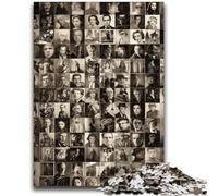 Rompecabezas de 1000 Piezas para Adultos y Adolescentes, Collage de actores del Mundo para Mayores de 14 años, Juegos Familiares, Juegos de Navidad, Regalos para Mujeres, 50x75cm