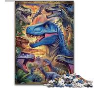 Rompecabezas de 1000 Piezas para Adultos y Adolescentes, Collage de Dinosaurios, Actividad Familiar, decoración única para el hogar y Regalos para Mayores de 14 años (tamaño 50x75cm)