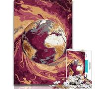 Rompecabezas de 1000 Piezas para Adultos y Adolescentes con diseño de la Tierra en Colores Vibrantes Juguetes educativos Juegos antiestrés decoración única para el hogar y Regalos (26x38cm)