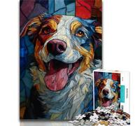 Rompecabezas de 1000 Piezas para Adultos y Adolescentes, con diseño de Perro de Cristal, Amigo Secreto para Mayores de 14 años (tamaño 38x26cm)