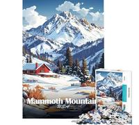 Rompecabezas de 1000 Piezas para Adultos y Adolescentes con Escena Invernal de Mammoth Mountain Rompecabezas para Adultos Juego práctico Regalos para Mujeres Regalos de cumpleaños