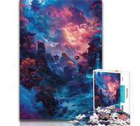 Rompecabezas de 1000 Piezas para Adultos y Adolescentes, con un Hermoso Paisaje de ensueño, Ideal para Adolescentes, para aliviar el estrés, Pasar el rato y Decorar el hogar (tamaño 75x50cm)