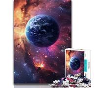 Rompecabezas de 1000 Piezas para Adultos y Adolescentes Cosmic Dream Planet Juguetes de Entretenimiento Familiar con póster y Hoja de Trivia a Juego 75x50cm