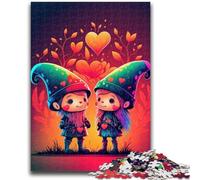 Rompecabezas de 1000 Piezas para Adultos y Adolescentes Creature Love Duo Ayuda a ejercitar el Cerebro Juguetes adictivos para Cultivar la Paciencia Colección de Artistas Bellas Artes 26x38cm