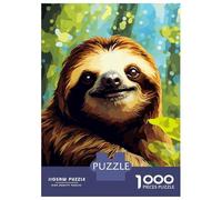 Rompecabezas De 1000 Piezas para Adultos Y Adolescentes Cute Sloth Face Pixel Art Rompecabezas para Adultos Juego Práctico Una Obra De Arte Difícil Y Desafiante 70x50cm/1000pcs
