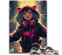 Rompecabezas de 1000 Piezas para Adultos y Adolescentes, de Anime Catwoman, para Mayores de 14 años, desafiante de completar, Pero Divertido y Gracioso, Gran Regalo y Juguete, 38x26cm