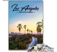 Rompecabezas de 1000 Piezas para Adultos y Adolescentes de Los Ángeles Un Juego desafiante para Disfrutar en Familia con Piezas aleatorias Que encajan Perfectamente 26x38cm