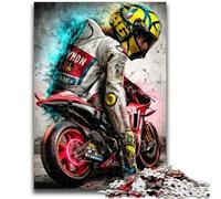 Rompecabezas de 1000 Piezas para Adultos y Adolescentes de MotoGP, Ideal como Juego Educativo, desafío y Mejora de la Memoria para niños de 14 años, 50x75cm