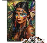 Rompecabezas de 1000 Piezas para Adultos y Adolescentes, de Princesa India Juego desafiante para Disfrutar en Familia con Piezas aleatorias Que encajan Perfectamente tamaño 26x38cm