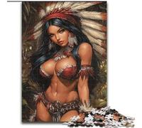 Rompecabezas de 1000 Piezas para Adultos y Adolescentes, de Princesa India Juego desafiante para Disfrutar en Familia con Piezas aleatorias Que encajan Perfectamente (tamaño 50x75cm)