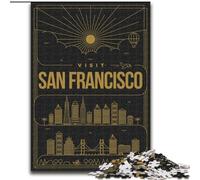 Rompecabezas de 1000 Piezas para Adultos y Adolescentes de San Francisco, California Juego desafiante y Educativo para Toda la Familia, Ideal para cumpleaños y Navidad 50x75cm