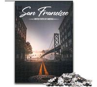 Rompecabezas de 1000 Piezas para Adultos y Adolescentes de San Francisco Juego Educativo para Decorar el hogar Toda la Familia 26x38cm
