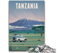 Rompecabezas de 1000 Piezas para Adultos y Adolescentes de Tanzania, Juguete Educativo antiestrés, Regalo de Amigo Secreto para niños de 14 años (tamaño 38x52cm)
