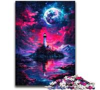 Rompecabezas de 1000 Piezas para Adultos y Adolescentes Dengta Under The Blood Moon, decoración artística de Pared y Regalo de cumpleaños para Amigos y Oficina en casa, 50x75cm