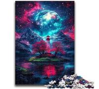 Rompecabezas de 1000 Piezas para Adultos y Adolescentes Dengta Under The Blood Moon, Juego Educativo, decoración del hogar, Ideal para Escritorio, 26x38cm
