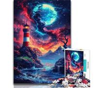 Rompecabezas de 1000 Piezas para Adultos y Adolescentes Dengta Under The Blood Moon Juguetes y Juegos educativos para Adultos y Adolescentes 26x38cm