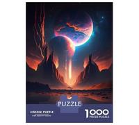 Rompecabezas De 1000 Piezas para Adultos Y Adolescentes Dinosaur Aurora Borealis Rompecabezas para Adultos Juego Práctico Una Obra De Arte Difícil Y Desafiante 52x38cm/1000pcs